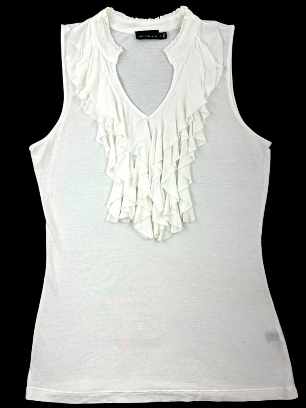 Vintage Y2K THE LIMITED Ruffle Front Tank Top